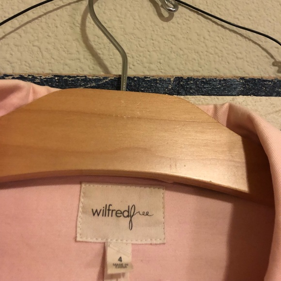 Aritzia Wilfred Free Light Pink Denim Jacket - Picture 4 of 7